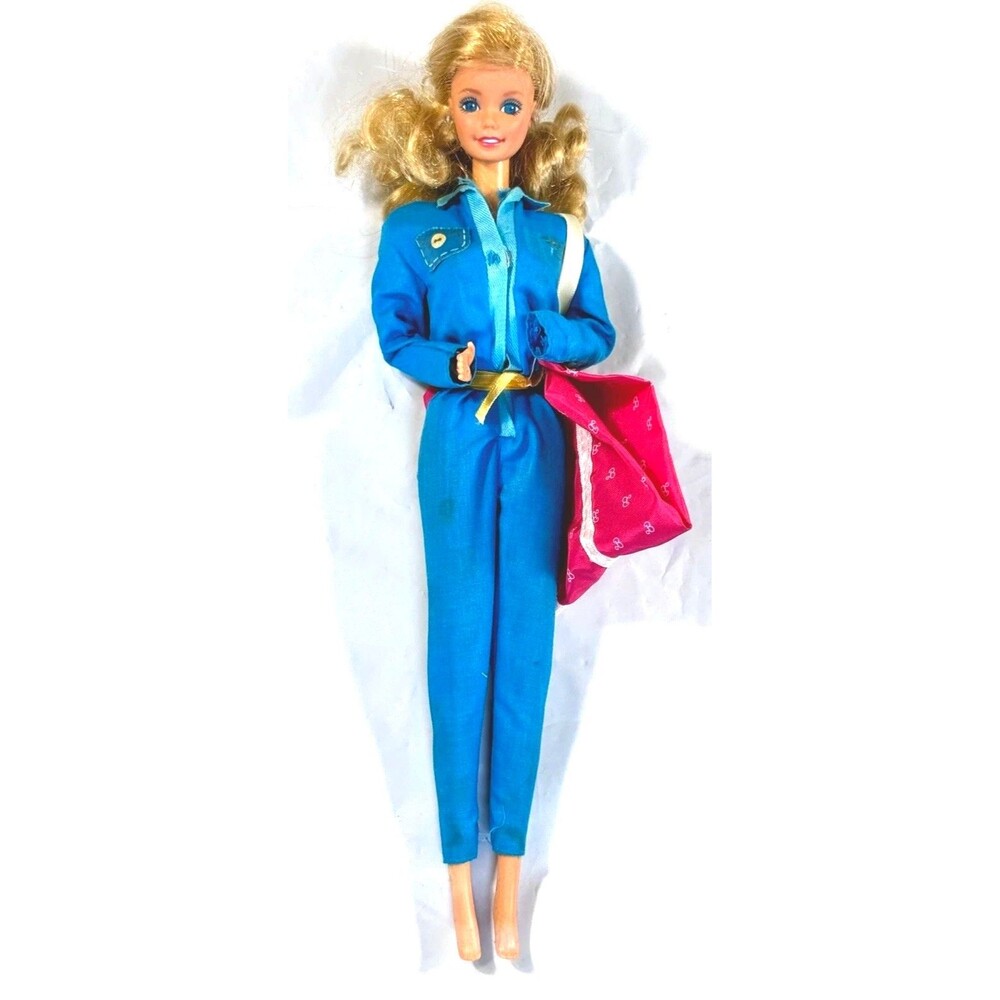 Vintage 1981 Mattel Fashion Jeans Barbie Doll #3313 Vacation Sensation Tote